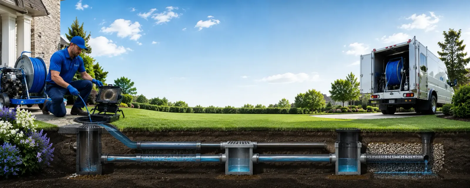 Outdoor drain cleaning information for Dexter, IA